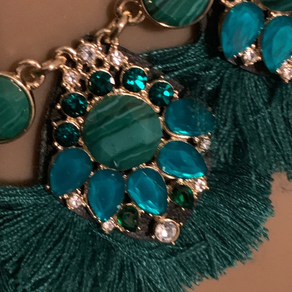 INC Gold-Tone Stone & Tassel Statement Necklace, NWOT - Picture 5 of 5